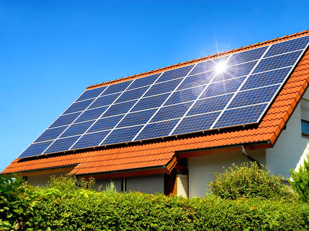 Photovoltaikanlage auf einem Hausdach